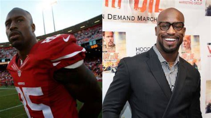 NFL star Vernon Davis and pro parter Peta sprinted away from the host