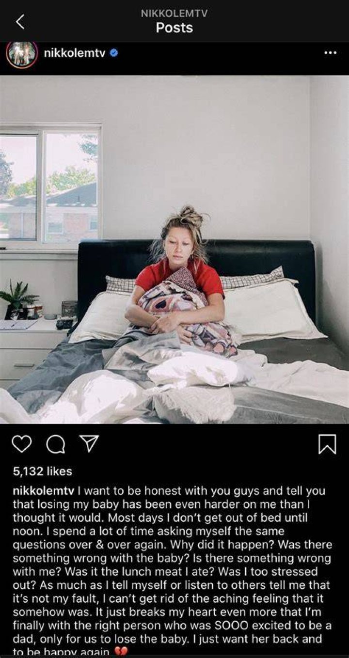 Nikkole recently gave birth to son Bodhi