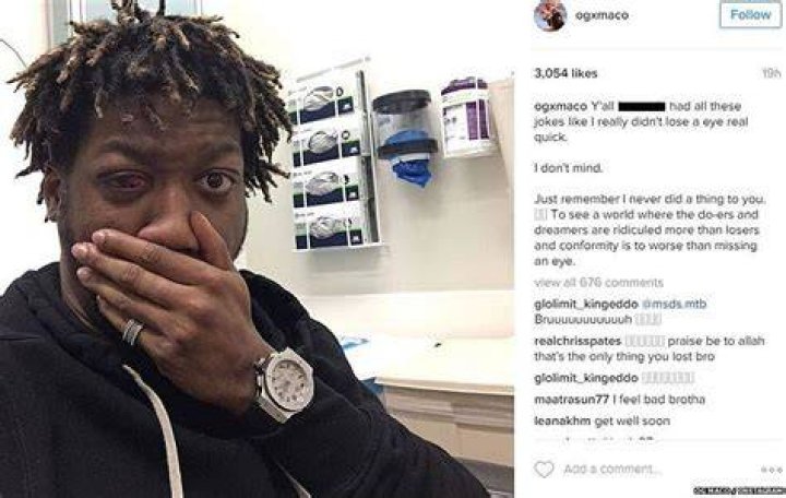 OG Maco Loses Eye in Car Accident