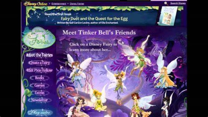 Original Disney Fairies Site YouTube