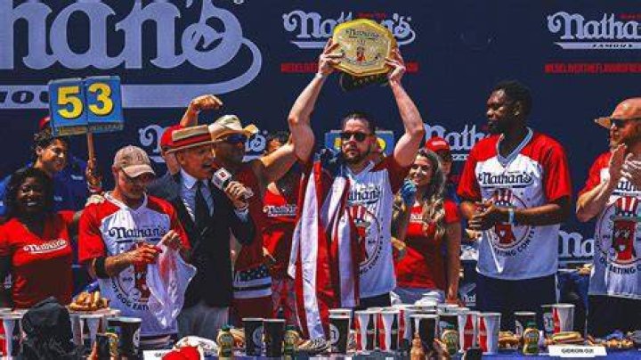 Patrick Bertoletti Wins 2024 Nathan's Famous Hot Dog Eating Contest