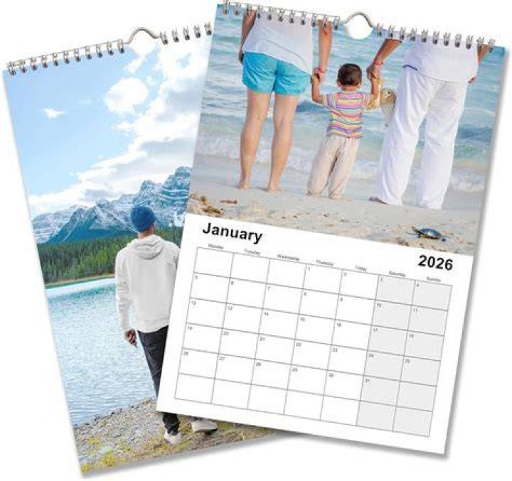 Personalise a family calendar from Snapfish with your own design, text and photos