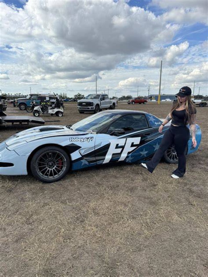 Photo of Abby Burchs car crash. Photo of Abby Burchs car crash.