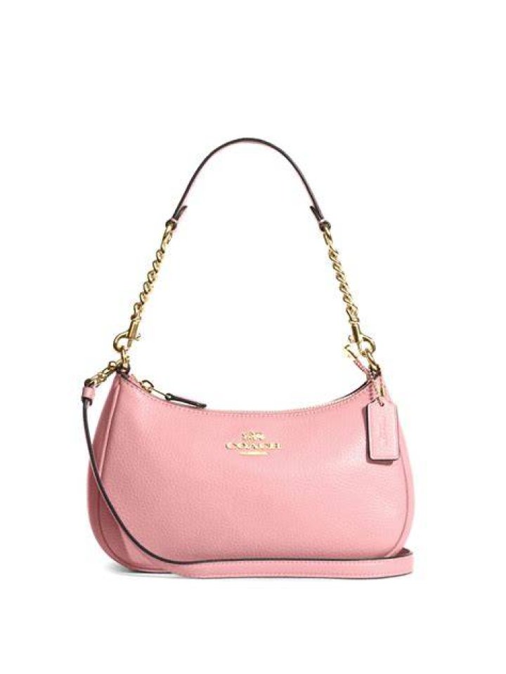 pink shoulder bag
