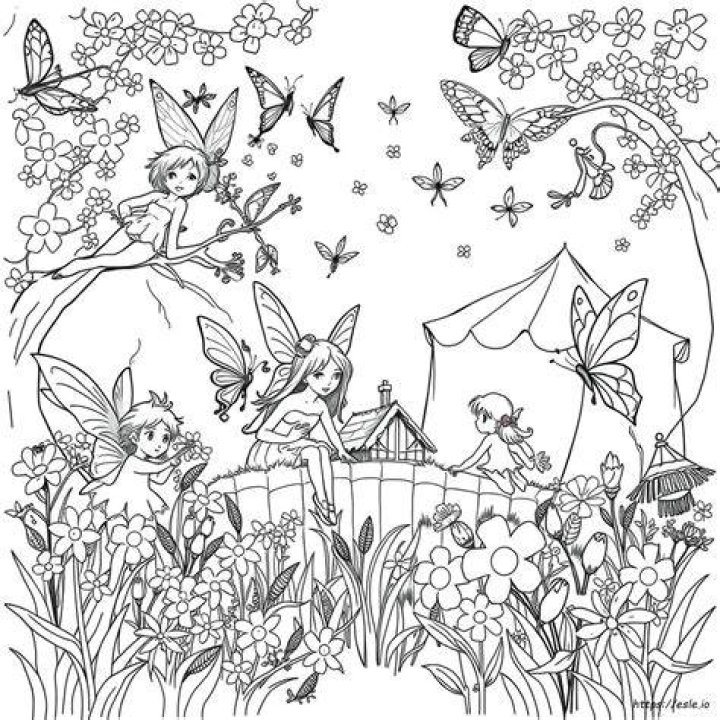 Pixie Hollow Fira Coloring Pages