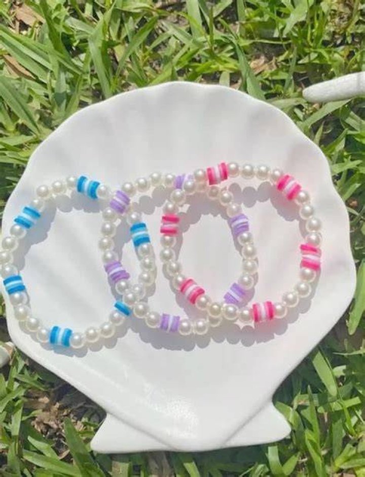 Preppy Summer Clay Bead Bracelet ubicaciondepersonas.cdmx.gob.mx