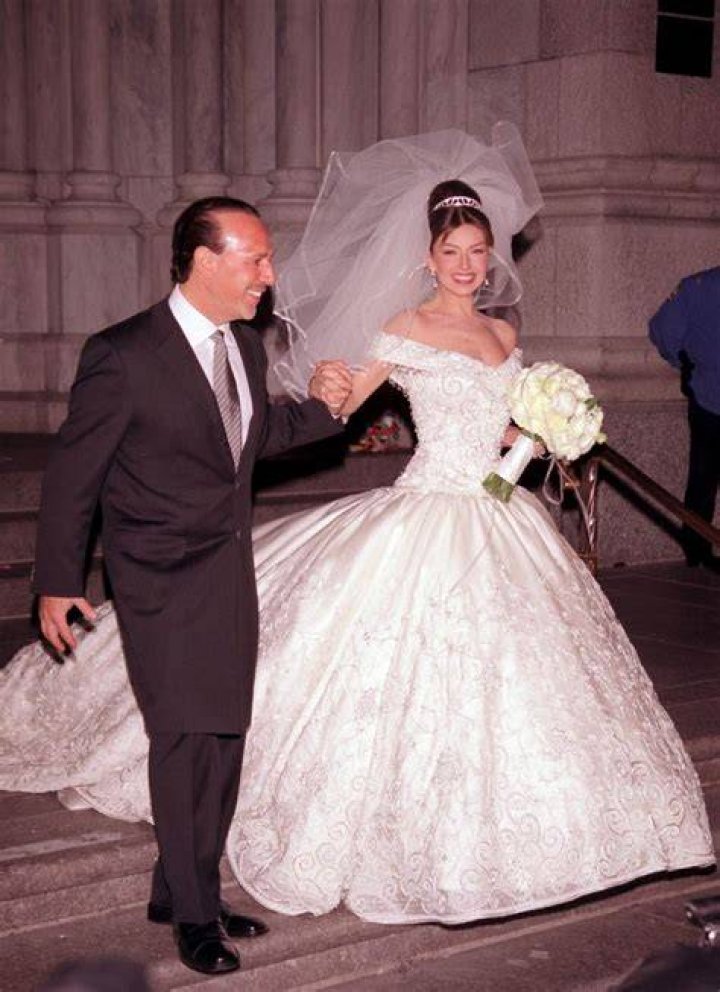 Red Carpet Wedding Thal&iacute;a and Tommy Mottola Red Carpet Wedding