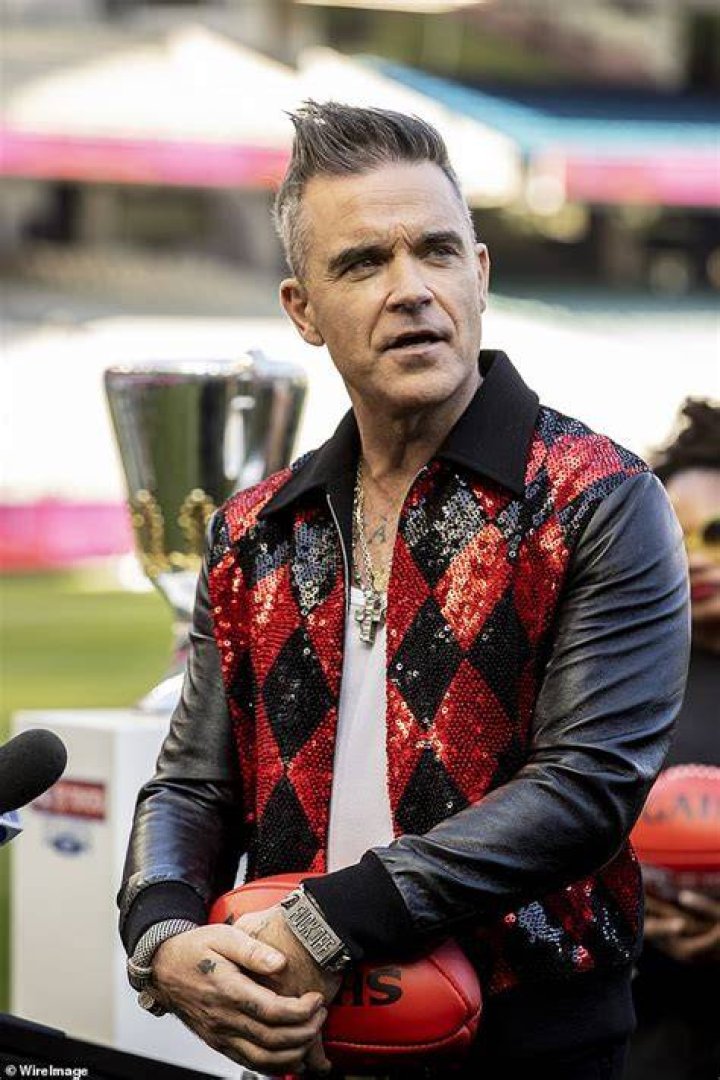 Robbie showed off several items, including many signs, in the video