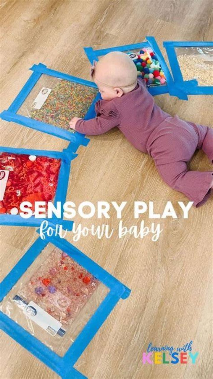 She made a sensory play pen for her daughter including a sandpit from Lidl