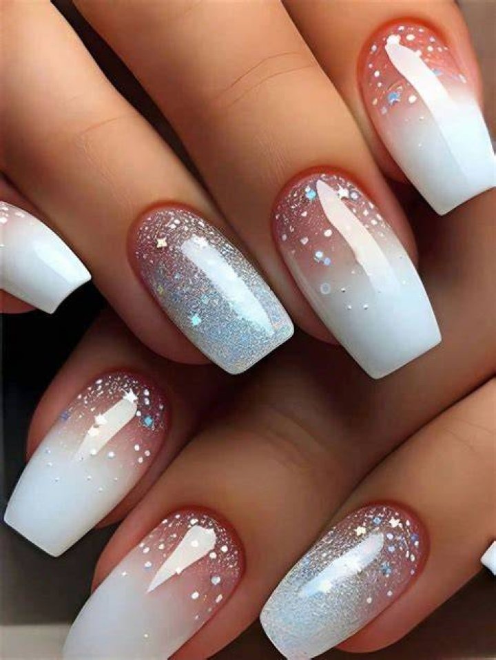 Shimmering nails are set to be huge in 2024