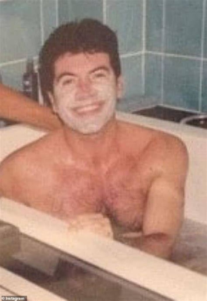 Simon looked fresh-faced when he launched reality show Pop Idol