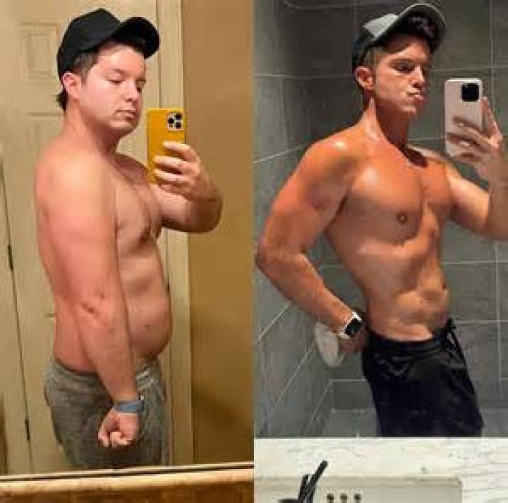 Simon showcased his weight loss at the America's Got Talent Champions launch