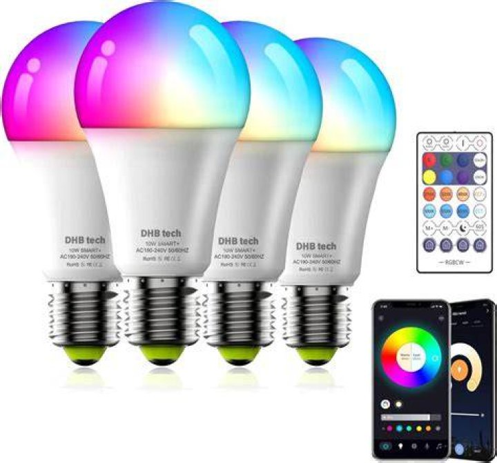 Smart light bulbs can be scheduled to come on and turn off as well as have the brightness adjusted to suit the need or atmosphere (stock image)
