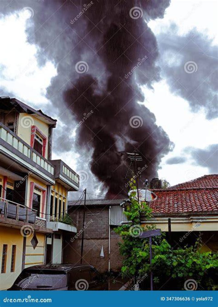 Smoke billowed into the sky following the explosion