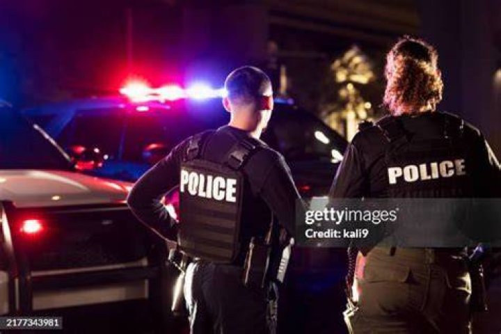 Stock image of a police car