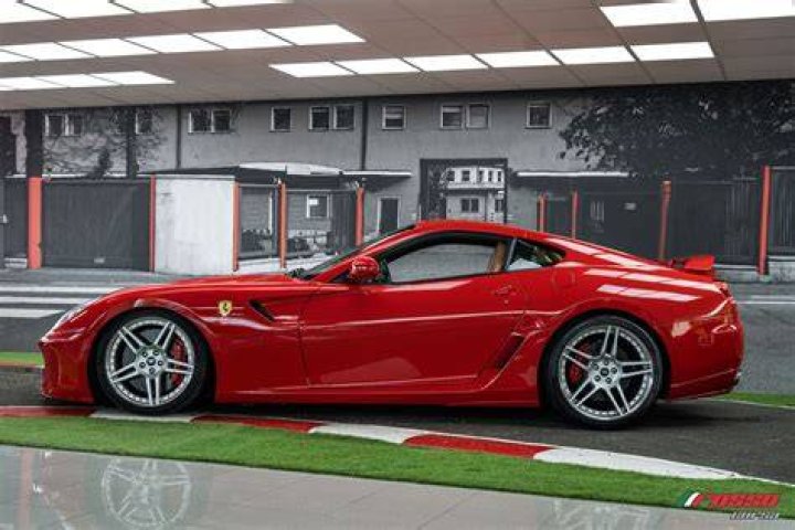 The 599 GTB has a scream 6.0-litre V12 engine producing 612bhp