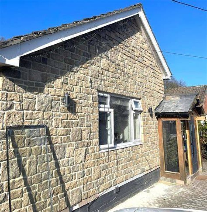 The cream stone facade oozes American class