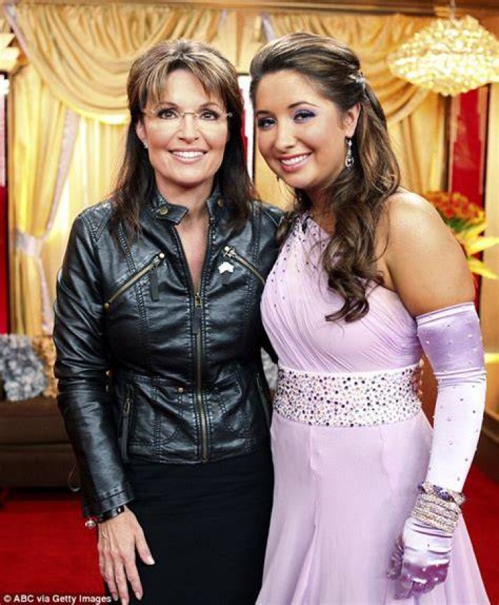 The daughter of Sarah Palin told her followers that she was expecting a baby girl as she showed off her growing baby bump