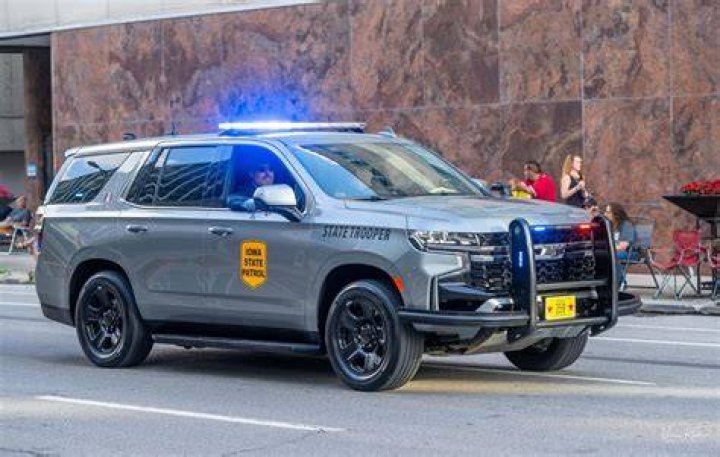 The Iowa State Patrol revealed the unusual incident occurred when the driver of the vehicle lost control of his car