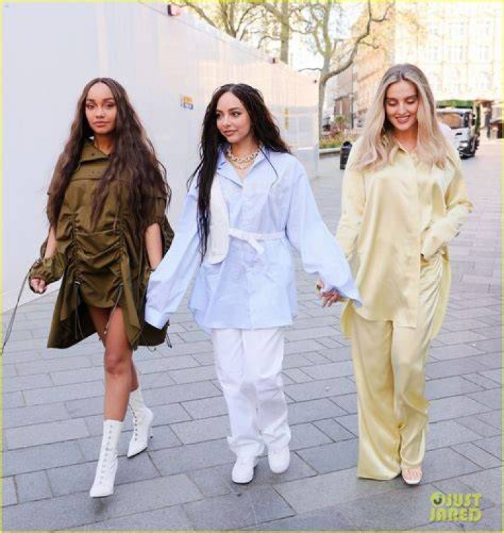 The Little Mix trio dressed up like Greek goddesses to promote their new single Love (Sweet Love)