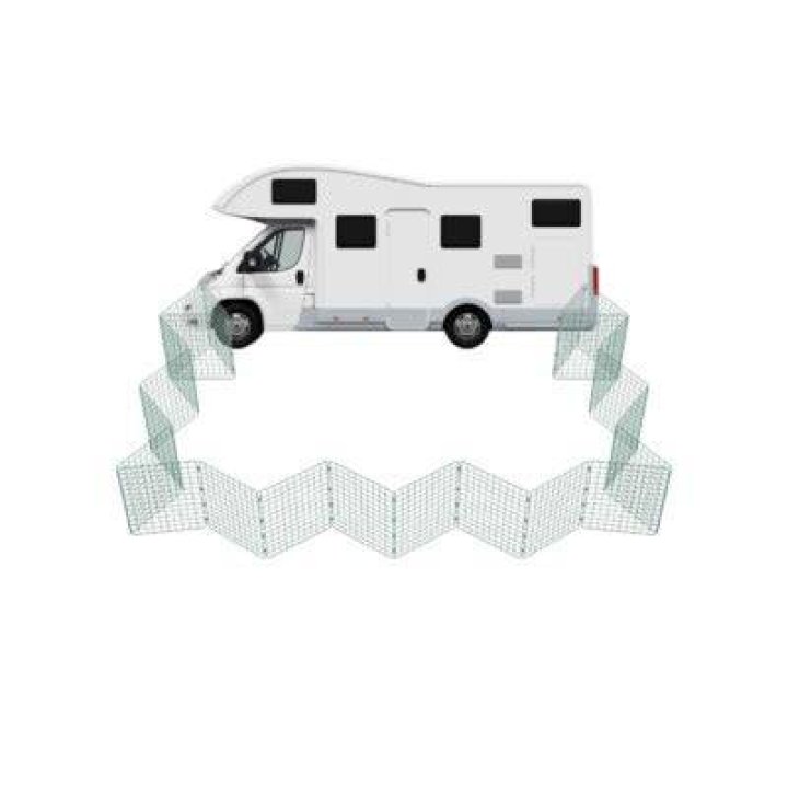 The little motorhome is foldable