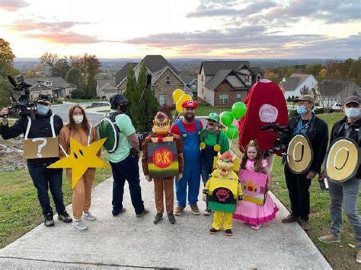 The MTV filming crew joined in on the Halloween fun