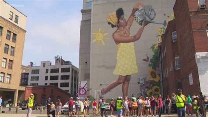 The mural was based off this computer generated image