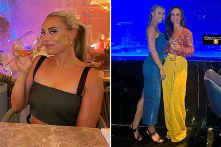 The presenter stunned on holiday in the summer