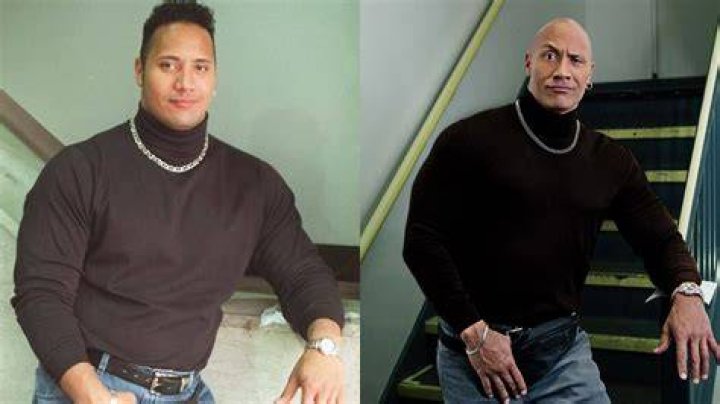 the rock black turtleneck When and why did The Rock wear his iconic black turtleneck?