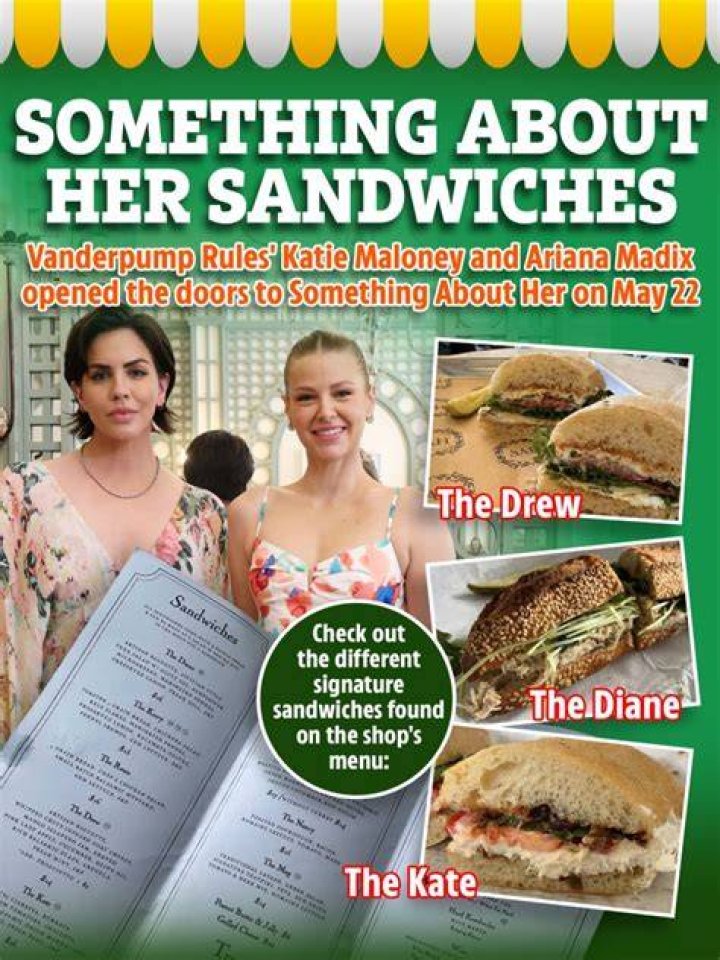 The Something About Her sandwiches have been teased in the past and were not the same ones used in filming the opening credits