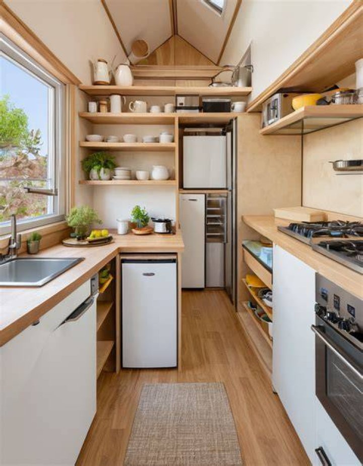 The tiny home kitchen was cooking up some super dreamy vibes