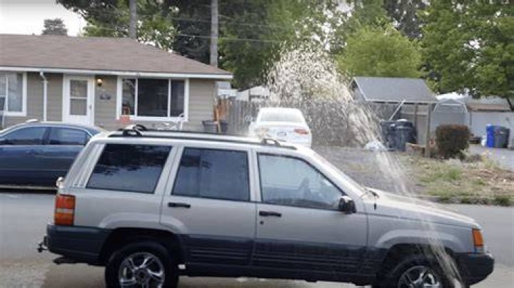 The YouTuber constantly sprayed the neighbor's car with water