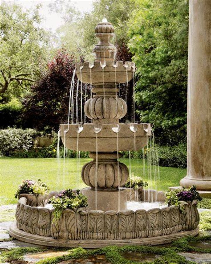 three-tier fountain