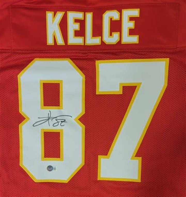 Travis Kelce Really Signed a Custom Swelce Jersey for Kansas City Chiefs Fan Auction