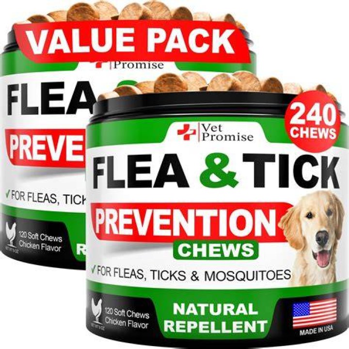 Vet Promise Flea and Tick Prevention for Dogs Chewables (1)
