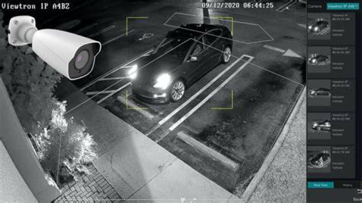 Video footage captured the car flying through the air