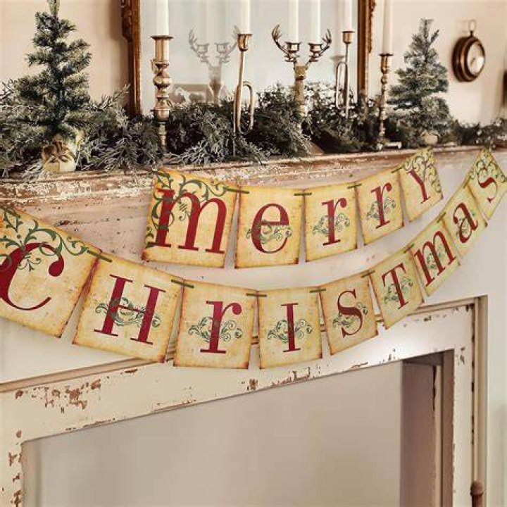 Vintage Christmas Banner