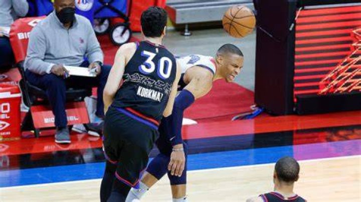 Westbrook had popcorn thrown at him as he made his way to the locker room to be treated for an injury