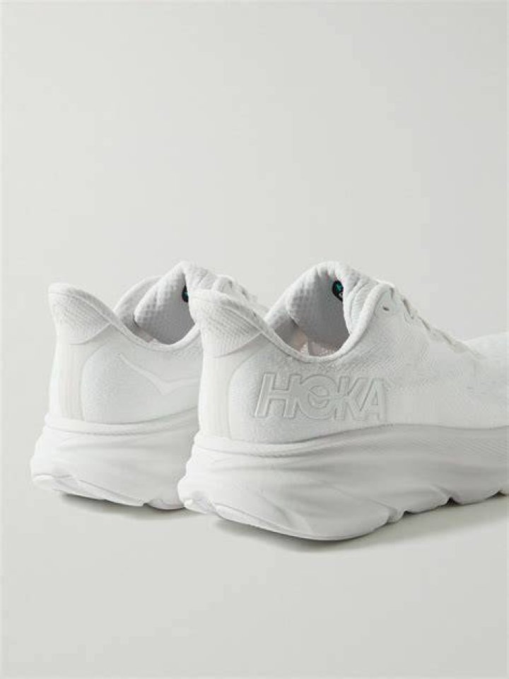 white Hoka One One sneakers